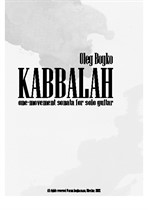 Kabbalah one-movement sonata for solo guitar