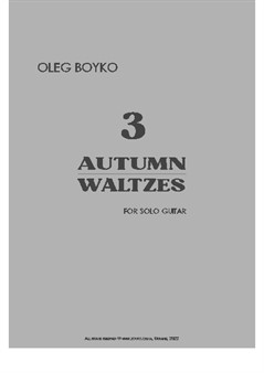 Three autumn waltzes for solo guitar